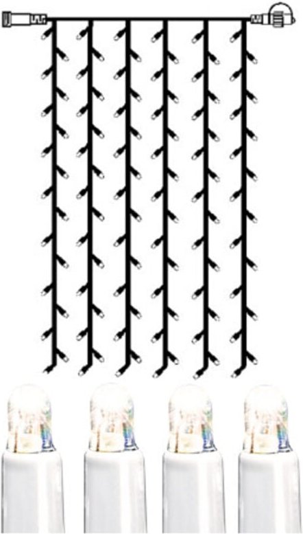 Led Lichtervorhang 1x2 m für LED-Beleuchtungs-System von Lichterkette weiß für außen, 102 LEDs kaltweiß, IP44 - Star Tra...