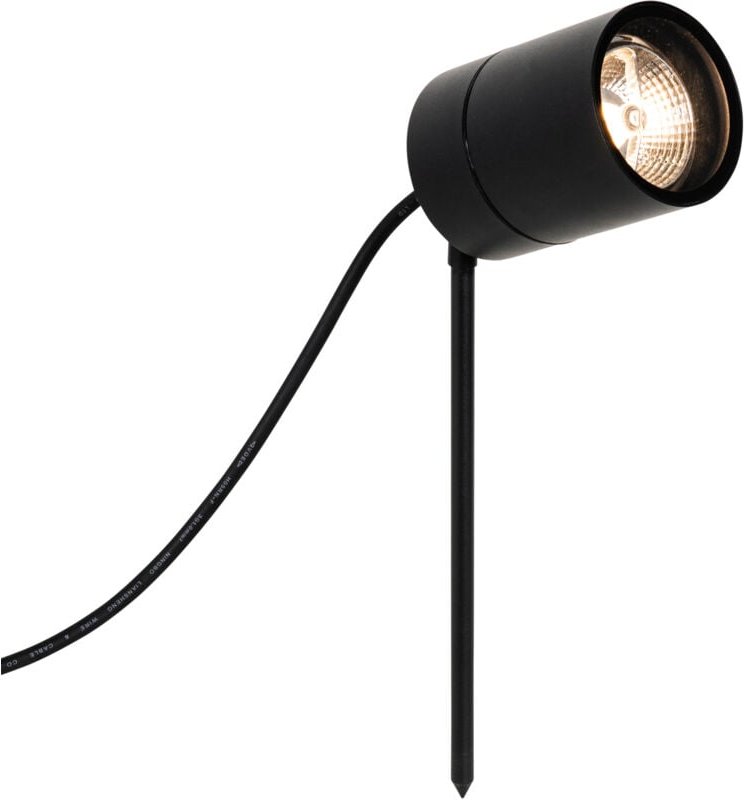 Moderner Spike-Spot schwarz AR70 verstellbar IP44 – Solo