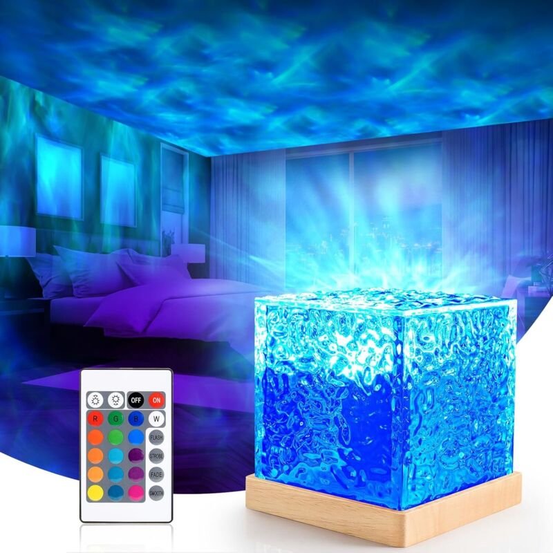 Readcly - Dekoratives Licht Ocean Wave Sensorisches Licht mit 16 Farben, Licht für Schlafzimmer/Party/Spielzimmer