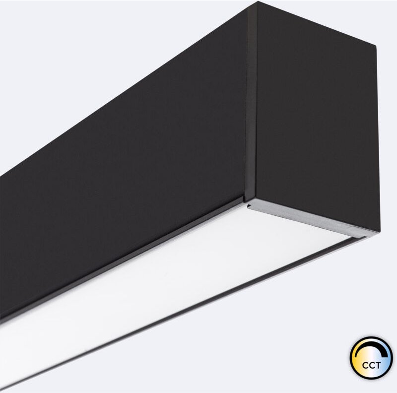 LED Linearstrahler 120cm 36W Luxor Schwarz