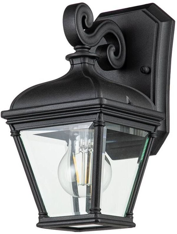Bayview Außenwandlaterne Schwarz, IP44 - Elstead