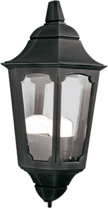 Elstead - Parish - 1 Licht Außenwand Halblaterne Hellschwarz IP44, E27