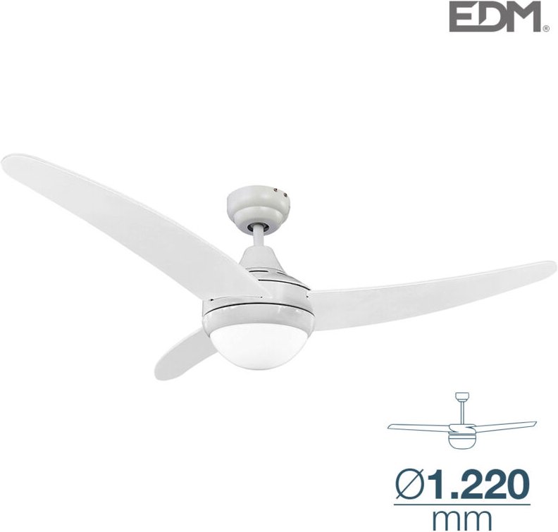 Deckenventilator Modell egeo weiß Leistung: 60w Flügel: ø122cm mit Fernbedienung edm