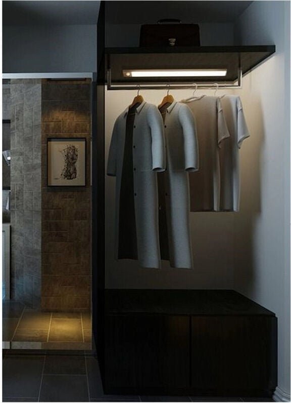 Trade Shop Traesio - Trade Shop - wiederaufladbare led-magnet-wandlampe mit bewegungssensor 3 w SEN-600 -