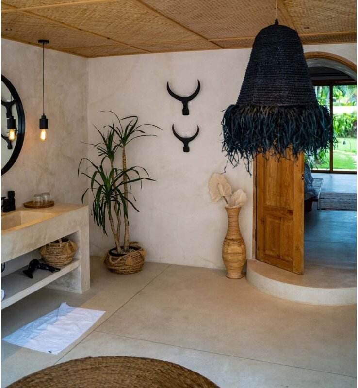 Rumbai Lampe Schwarz M