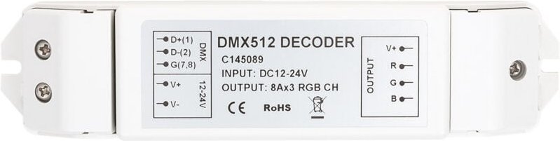 Controller rgb DMX512 Decoder 3 Kanäle rgb