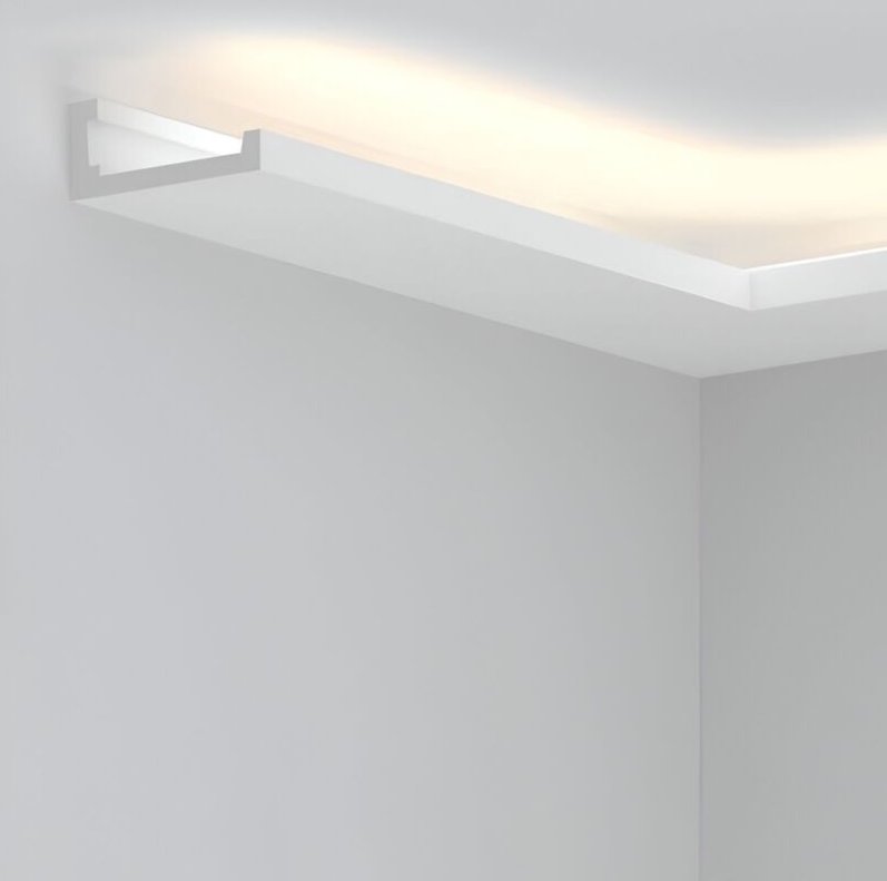 Zierleiste für LED-Streifen 2m Big Elah Weiß