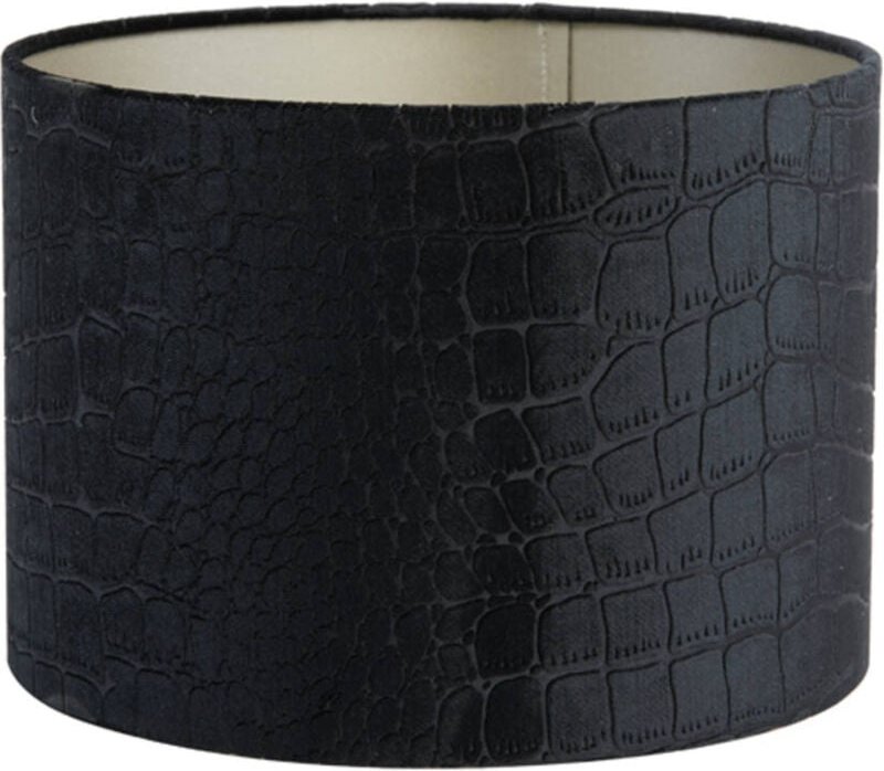 Lampenschirm - Praya - schwarz - textil - ø 40cm - Light&living