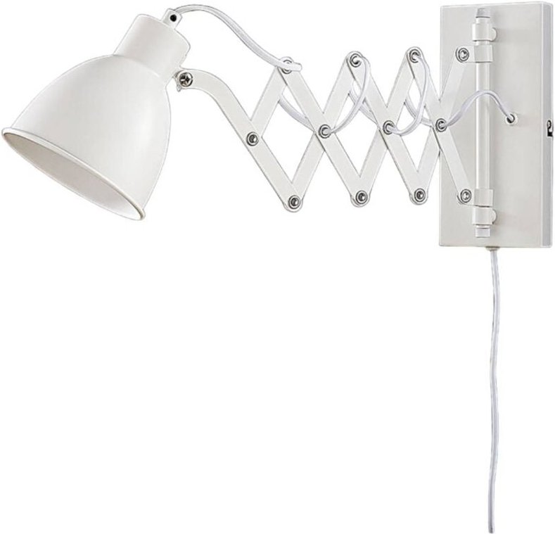 Thumbnail - Wandleuchte, Wandlampe Innen 'Merle' aus Metall für Schlafzimmer von Lindby