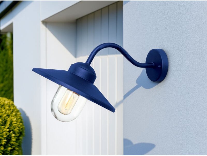 Thumbnail - Elstead - Außenwandleuchte klampenborg aus Edelstahl Blau, Ausladung 42cm