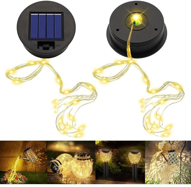 Set mit 2 Ersatzteilen für 8,5 cm Solarleuchten, mit LED, wasserdicht, Solarpanel