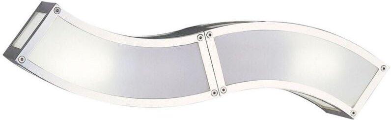 Inspired Mantra Fusion Duna GU10 Duna GU10-Wandleuchte, 2 Leuchten, L1/SGU10, poliertes Chrom/weißes Acryl, Kompaktleuch...