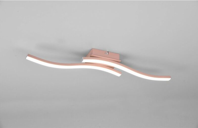 Deckenleuchte Design Double Rod Led 4000k Route Rose Gold Trio Lighting