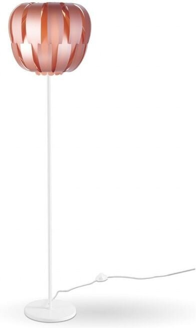 Metallfuß und -schaft aus rosafarbenem Metall cm. 42 x 172 Std