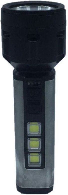 Trade Shop Traesio - Trade Shop - usb wiederaufladbare led taschenlampe 5W + 3 cob lichter camping wandern jagd Q-LED66 ...