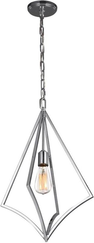 Elstead - Pendellampe Deckenleuchte Hängelampe Stahl Chrom d 35,3 cm Esszimmerlampe