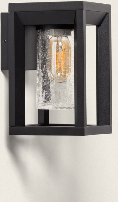 Efectoled - Wandleuchte Außen Trenol Schwarz