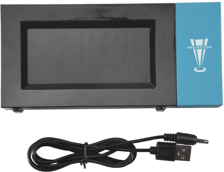 Digitaler Wecker Datum Einstellbarer Winkel Led mit Zeitprojektion