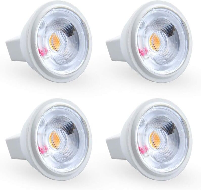 Aougo - 3 w MR11 GU4 LED-Lampe, warmweiß 3000 k, ac/dc, 12 v, entspricht 35 w Halogenlampe, perfekt für Zuhause, Büro, G...