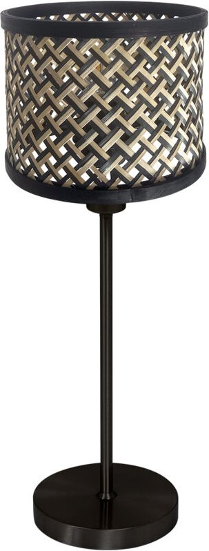 Mexlite - tischlampe - Noor - natürlich schwarz - bambus metall -