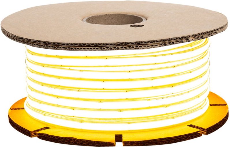 LED-Streifenrolle Dimmbar 220V Wcob Selbstgleichrichtend 260 LED/m 50m 15W/m 1350lm/m SILICONE FLEX Breite 10mm IP65 Sch...