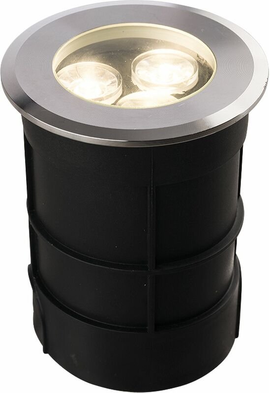 LED Bodenstrahler FIONA Chrom Alu IP67 Leuchte Spot