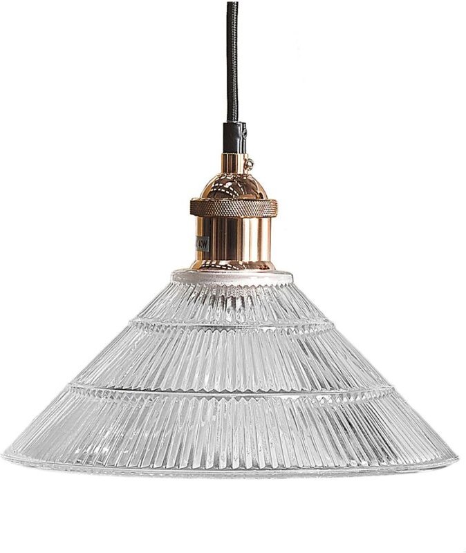 Hängeleuchte CURONE Glas Kupfer