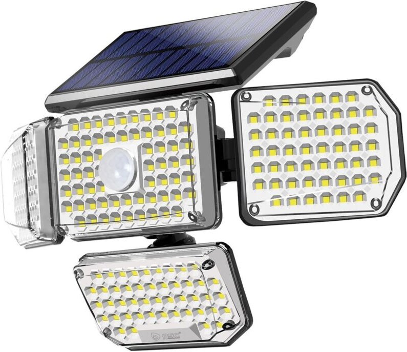 GSC - Lanteri led Solar Wandleuchte mit Bewegungs- und Dämmerungssensor, 4W, 6500K