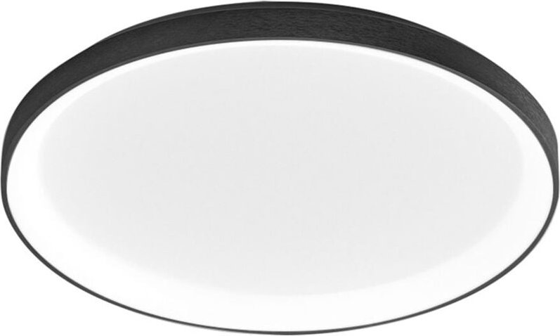 Krizia – Moderne dimmbare 50-W-LED-Deckenleuchte – 4100 lm, 3000 k warmes Licht, schwarzes Aluminium, opaler Diffusor, d...