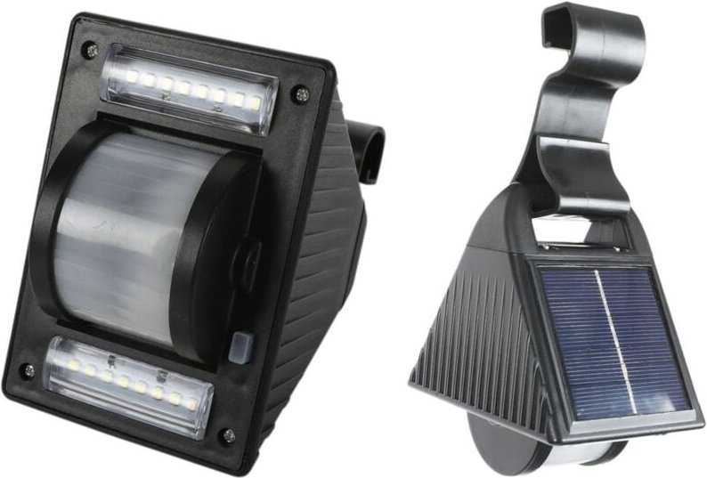 Buri - Solar led Dachrinnenleuchte Gartenleuchte Solarlampe Zaunleuchte Aussenleuchte