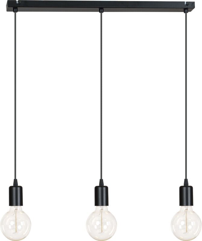 Thumbnail - Moderne Chrom-Kupfer-Hängelampe Edison 3 x 60W