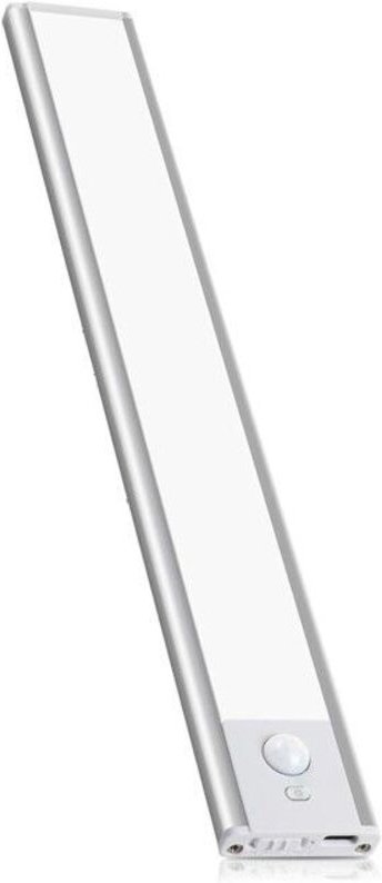 Wiederaufladbare LED-Lampe - LACTEA XL - 150 Lumen - 40 cm - Bewegungsmelder - Silber