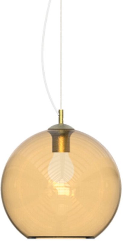 Ideal Lux NEMO 40 cm große kuppelförmige Pendel-Deckenleuchte, Bernstein