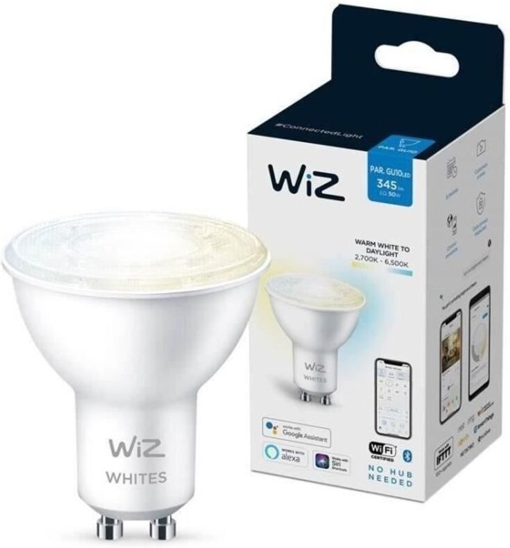 WIZ - 8718699787110 led eek f (a - g) GU10 4.7 w = 50 w Warmweiß bis Kaltweiß app-gesteuert 1 St.