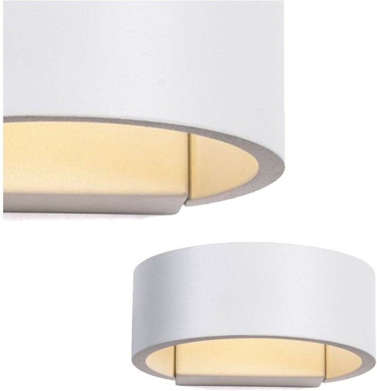 Barry - Moderne led Wandleuchte Weiß, Warmweiß 3000K 475lm - Italux