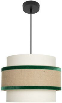 Fabrilamp - Karneol Pendelleuchte deDeckenleuchte 1x27 Beige/grün 30d