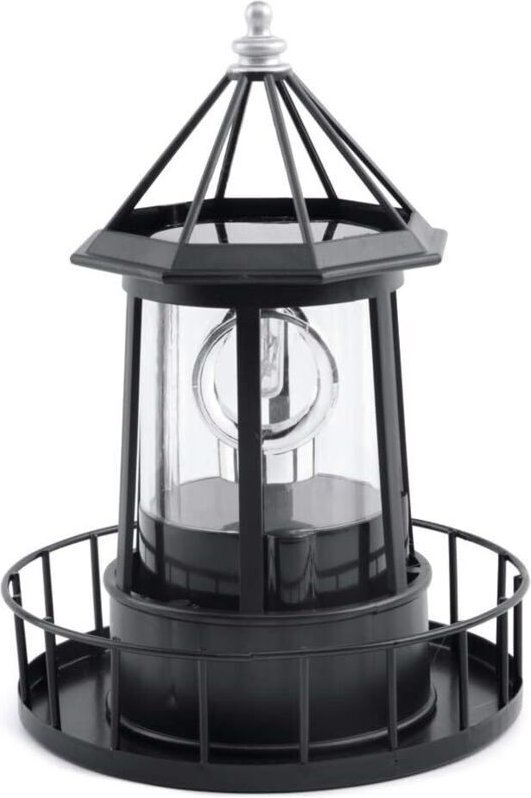 Schwarze, drehbare LED-Solar-Scheinwerferleuchte für den Außenbereich, Gartenlaterne für Wege, Terrasse und Hof