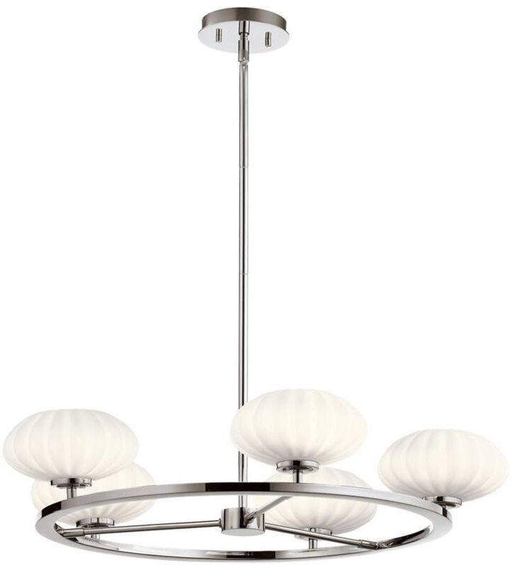 Elstead - Kichler Pim Globe Pendel-Deckenleuchte Chrom poliert, 3000K, IP44