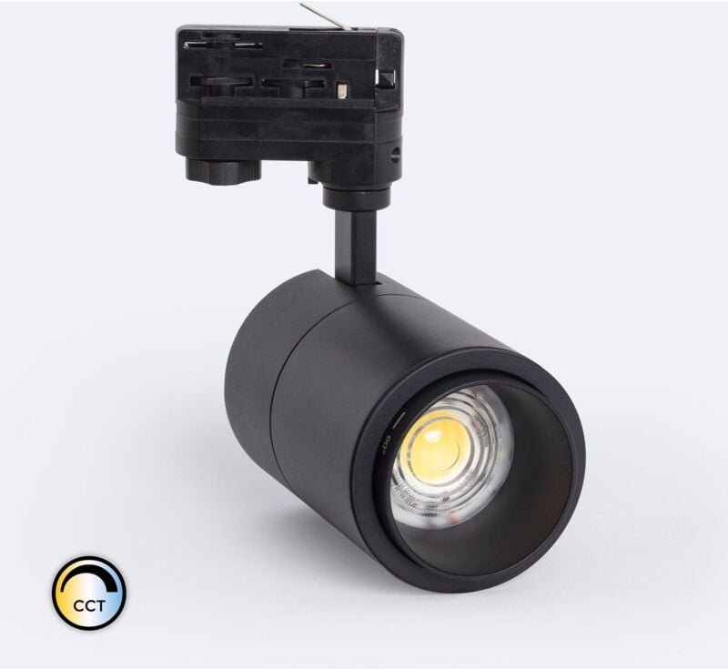 Thumbnail - 3-Phasenstromschiene LED-Strahler 30W Dimmbar cct Pulyx Multiwinkel 15-60º Schwarz