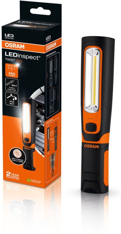 Osram LEDinspect Twist 450 Inspektionslampe Akku, Klappbar