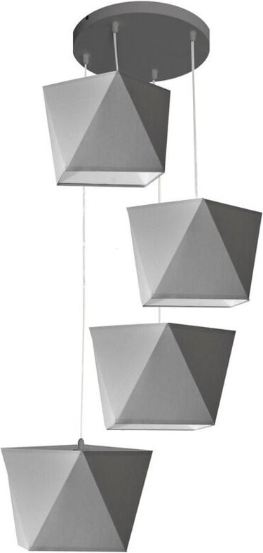 Thumbnail - Adamant Cluster Pendelleuchte Grau 50cm - Helam