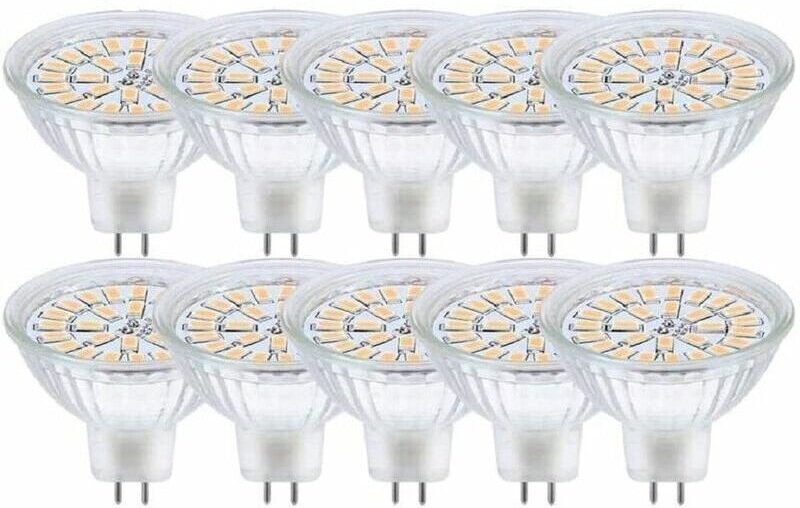 Lablanc - GU5.3 LED-Leuchtmittel, MR16 led 12 v, 3 w, entspricht 30 w Halogenlampe, Warmweiß 3000 k, nicht dimmbare LED-...