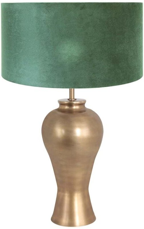 Tischlampe - Brass - bronze - metall veloursstoff - - Steinhauer