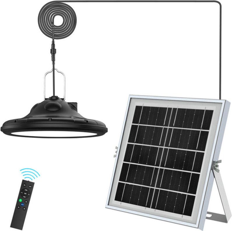 Thumbnail - Neoglint ufo solar solared 100 leds Pendelleuchte Hängeleuchte Außenlampe mit Controller dual modes / 3 Arbeitsmodelle /...