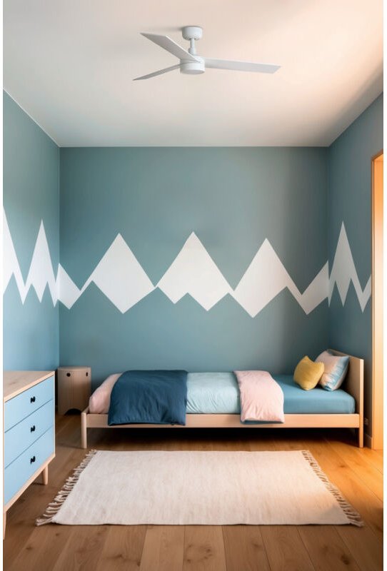 Faro Rudder Kleiner Deckenventilator mit 3 Flügeln, mattweiß, mit Licht 2700 – 4000 – 6500 K, Tuya Smart System