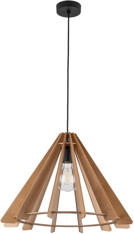 TK Eris 50cm Drahtrahmen Pendelleuchte Deckenleuchte Braun 1xE27