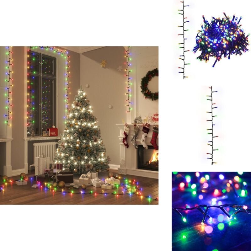LED-Lichterkette mit 3000 LEDs Mehrfarbig 65 m pvc - Weihnachtsbeleuchtung - LED-Lichtring - Lichterkette - Multicolor B...