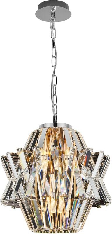 CROWN CHROME Kronleuchter 4xE14