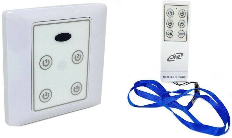 Trade Shop Traesio - Trade Shop - led-lights mit telecomando wireless control remote 4 canali 220V -