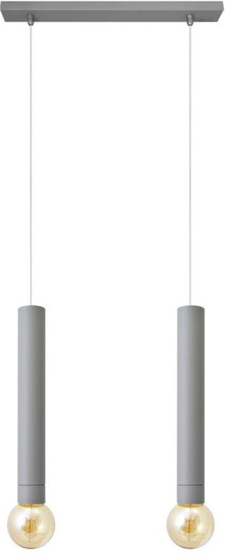 Thumbnail - Tuba Straight Bar Pendelleuchte Grau 40cm - Helam